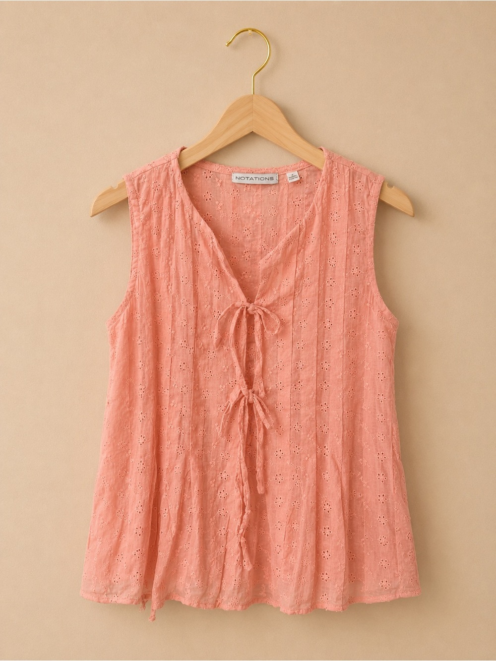 Notations Coral Tie-Front women top summer , brand new, soft and chic ✨✨✨💜
